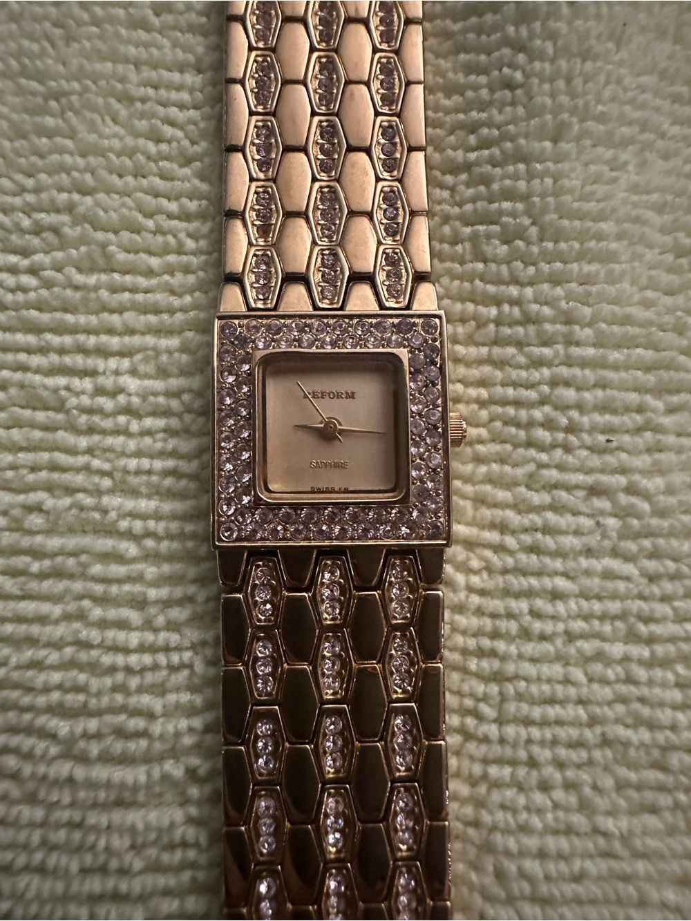 Rose Gold Women’s Bracelet Watch with Crystal Accents - Picture 2 of 4